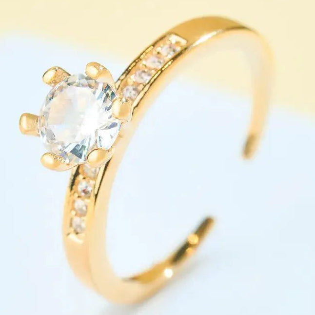 Anillo Night Ajustable Baño Oro 18k