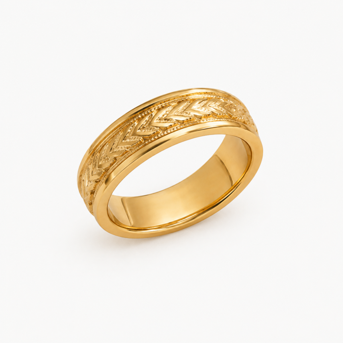 Anillo Giratorio Antiestrés enchape de oro