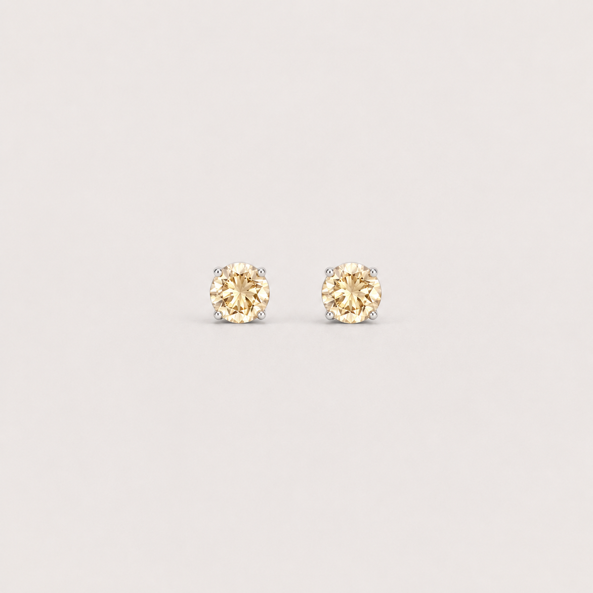 Aros Punto Luz tope 2 mm amarillo pálido plata