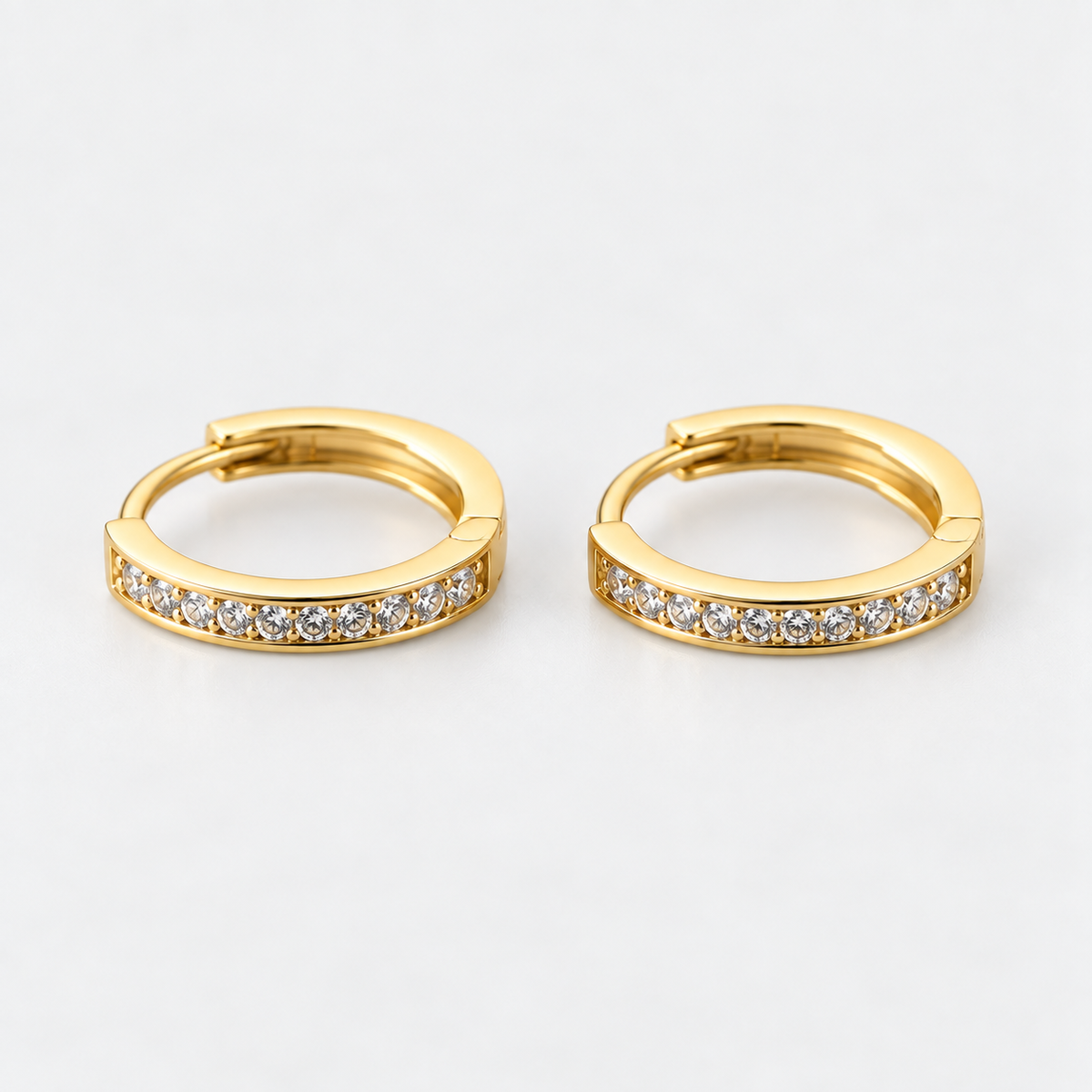 Aros argolla luz oro 16 mm