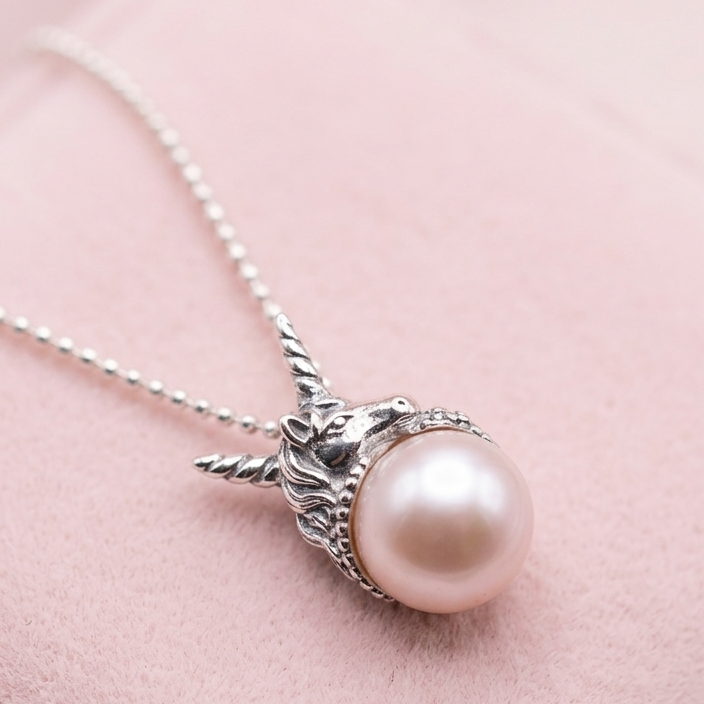 Collar Unicornio Plata