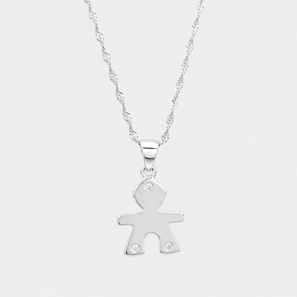Collar mi Niño Circones Plata