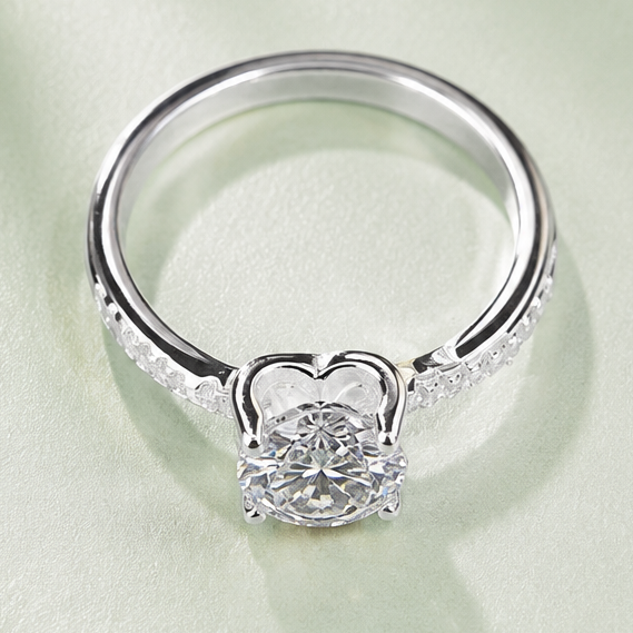 Anillo Solitario Elisa Moissanita