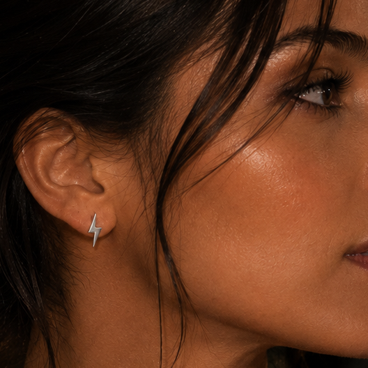 Aros rayo plata 4 mm