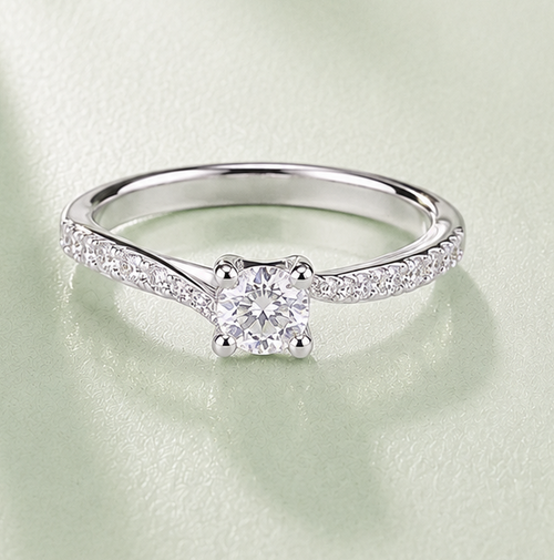 Anillo Solitario Elisa Moissanita