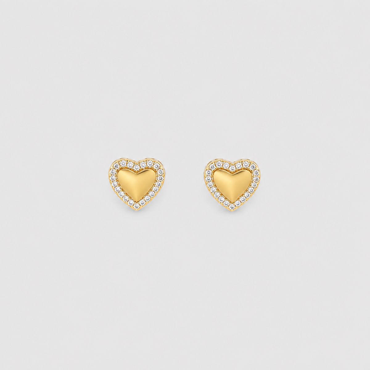 Aros tú y yo corazón Oro