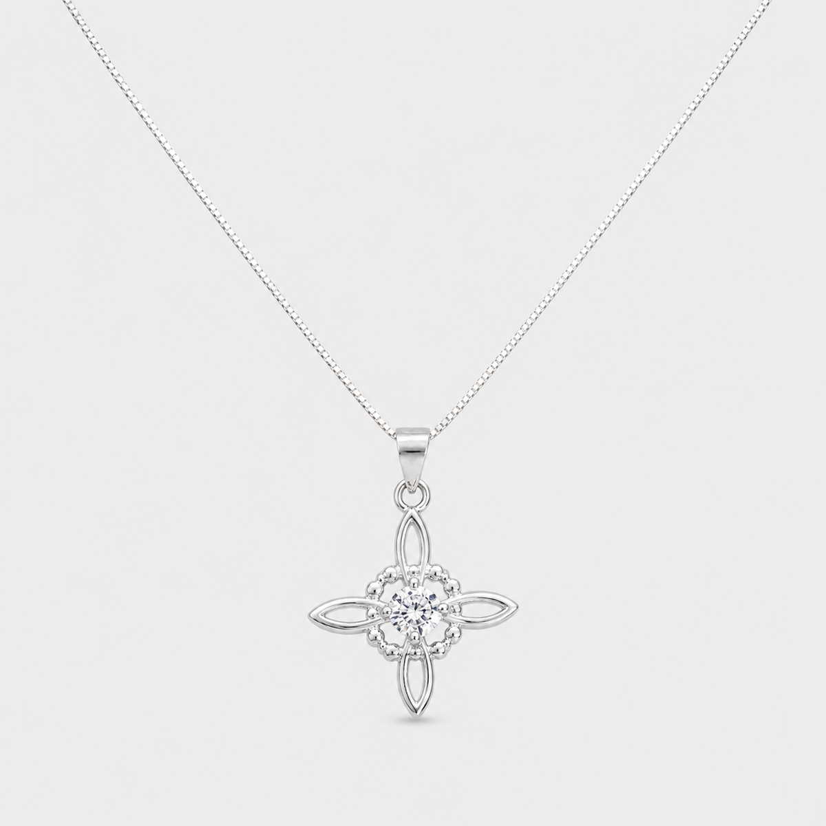 Nudo de Brujas Circón Plata