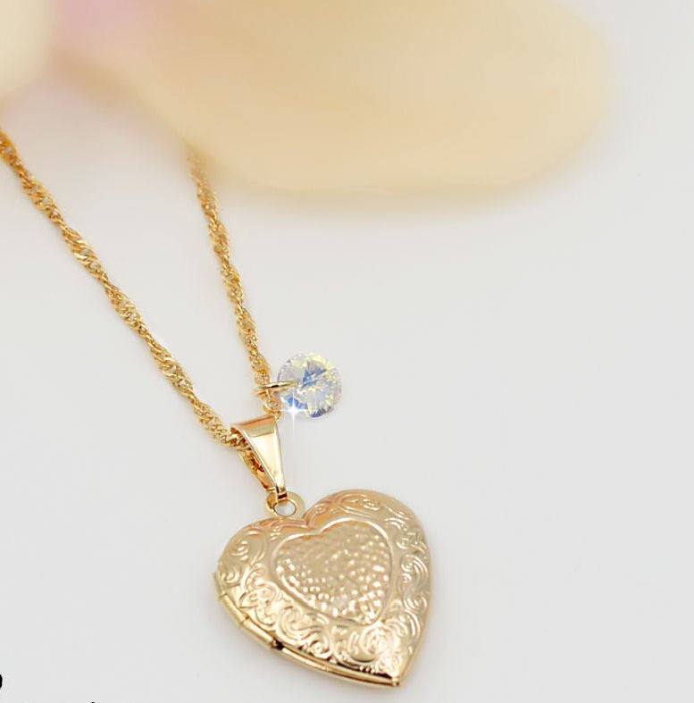 Collar Relicario Little Heart - Joyas Gloss Crystal