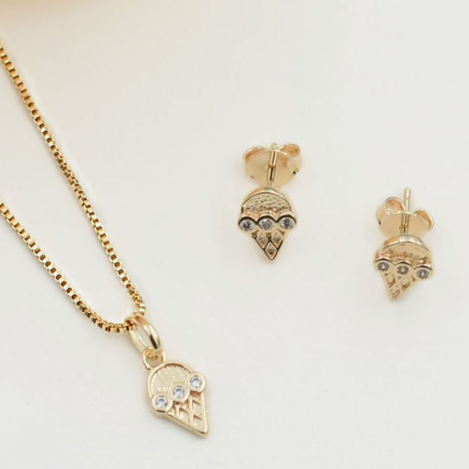 Conjunto Niña Ice Cream oro