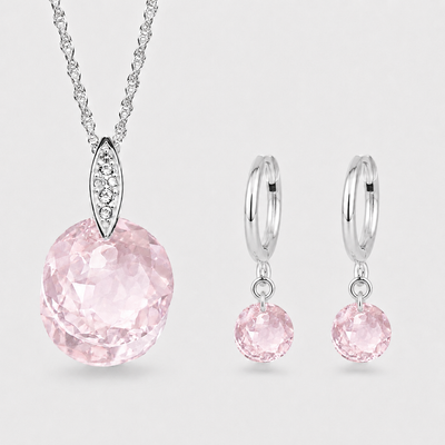 Conjunto Beauty Roxy Swarovski plata