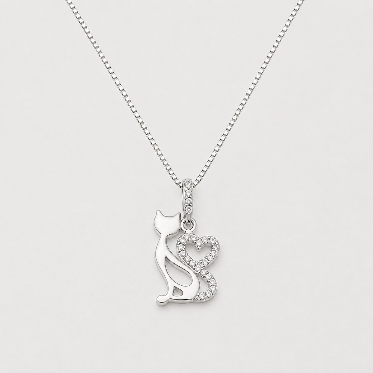 Collar CatLove plata
