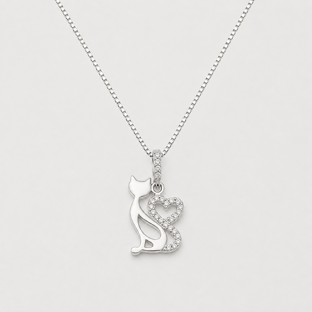 Collar CatLove plata