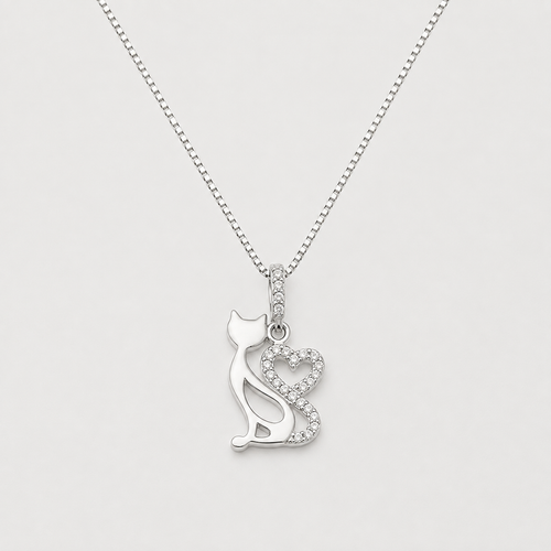 Collar CatLove plata