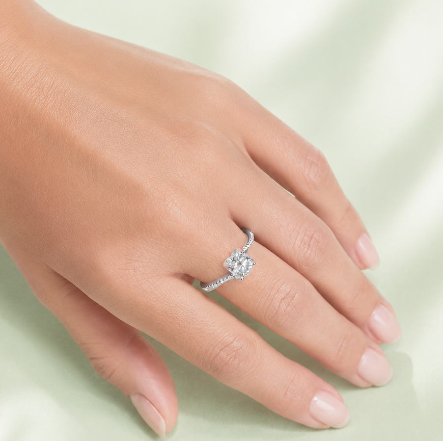 Anillo Solitario Elisa Moissanita