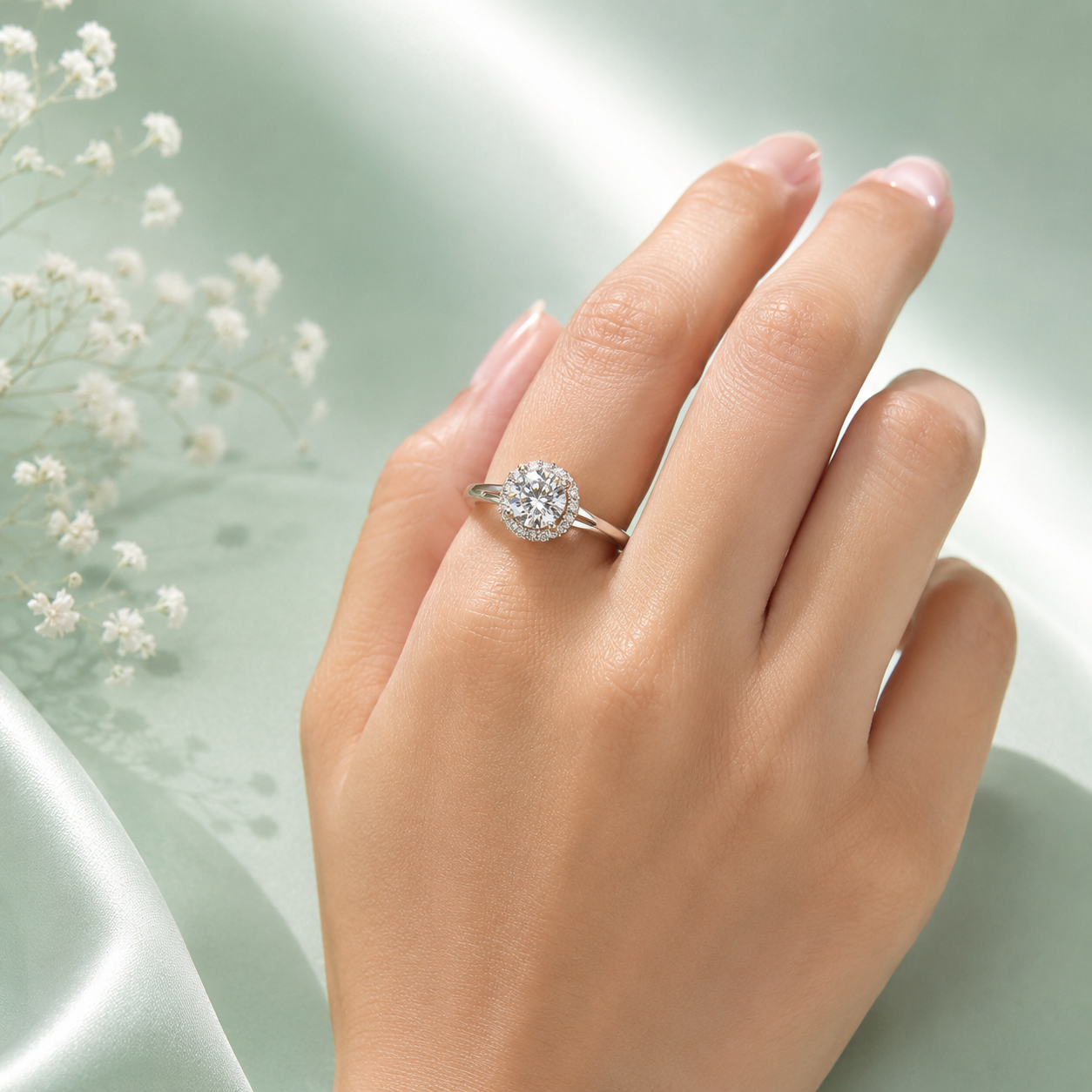 Anillo Solitario Catalina Moissanita