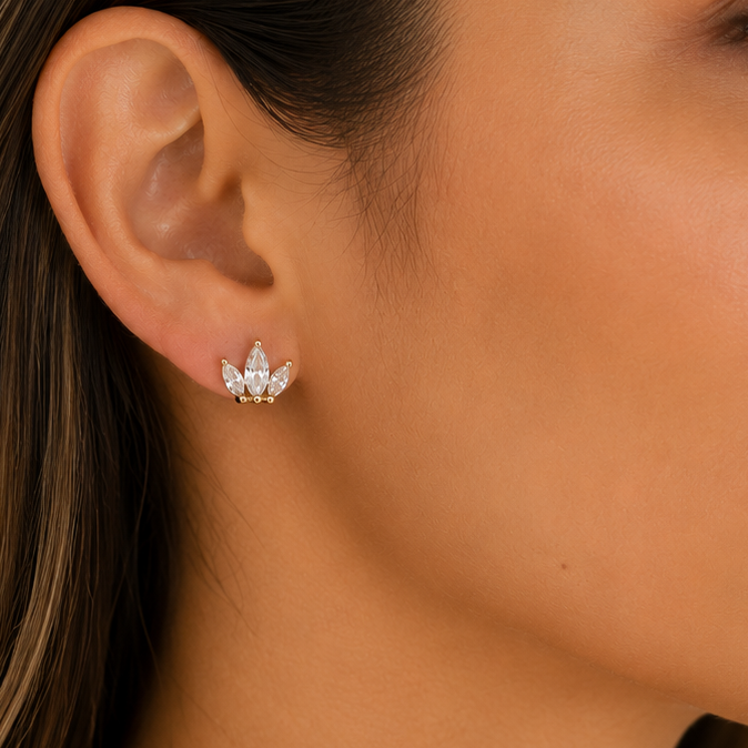 Aros Encanto Enchape Oro 18k