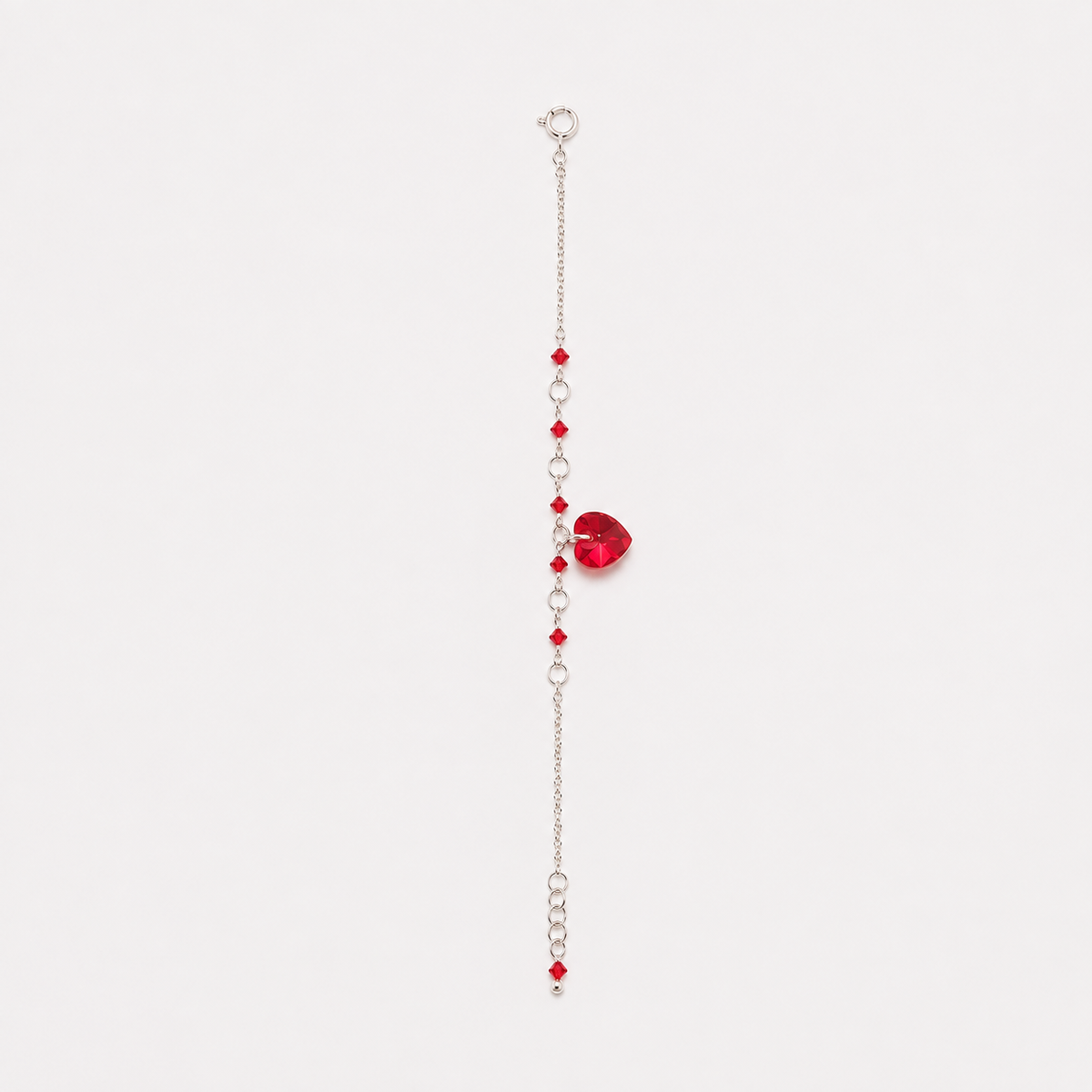 Pulsera corazon protector plata Swarovski