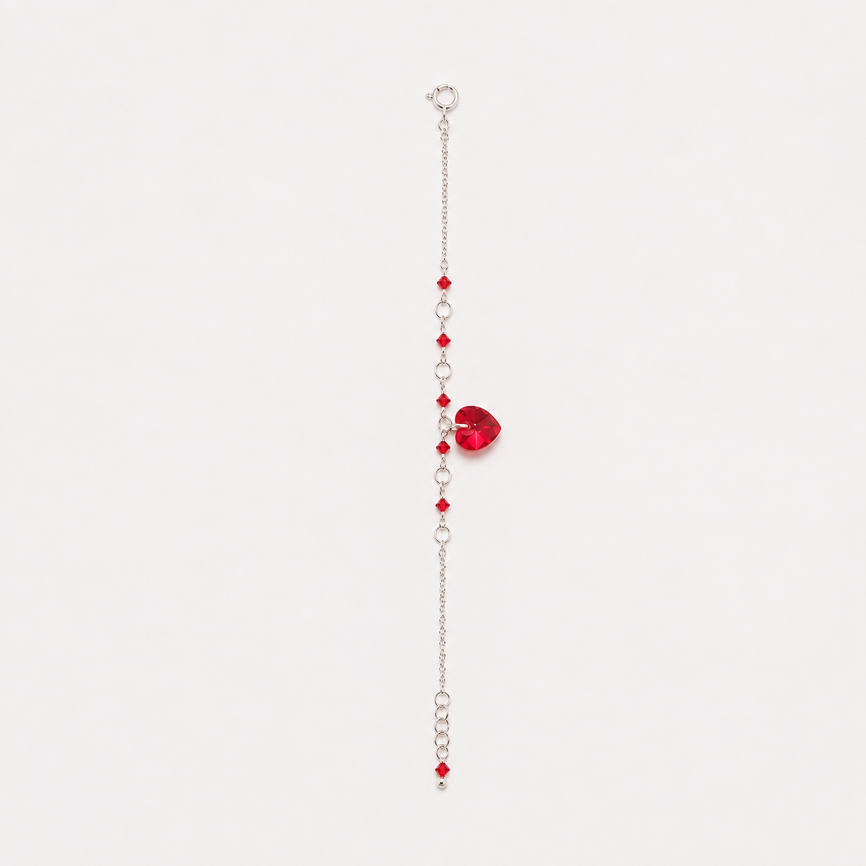 Pulsera corazon protector plata Swarovski