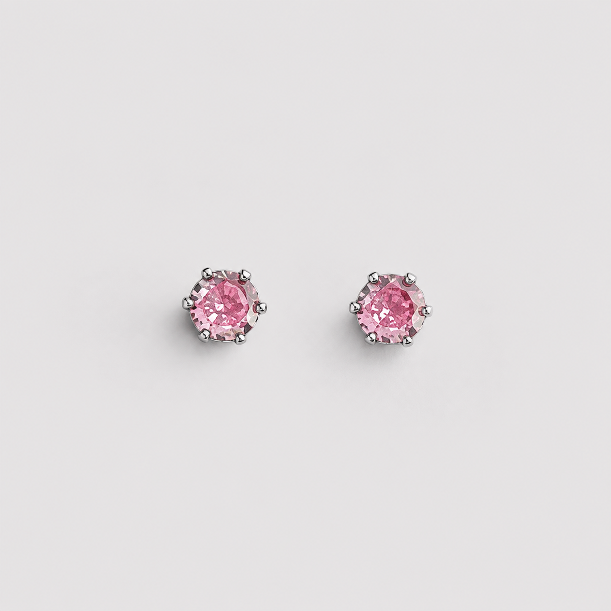 Aros Mi Primer Cristal Rosado