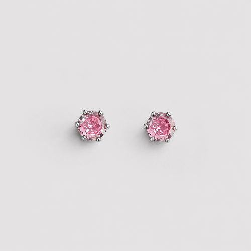 Aros Mi Primer Cristal Rosado