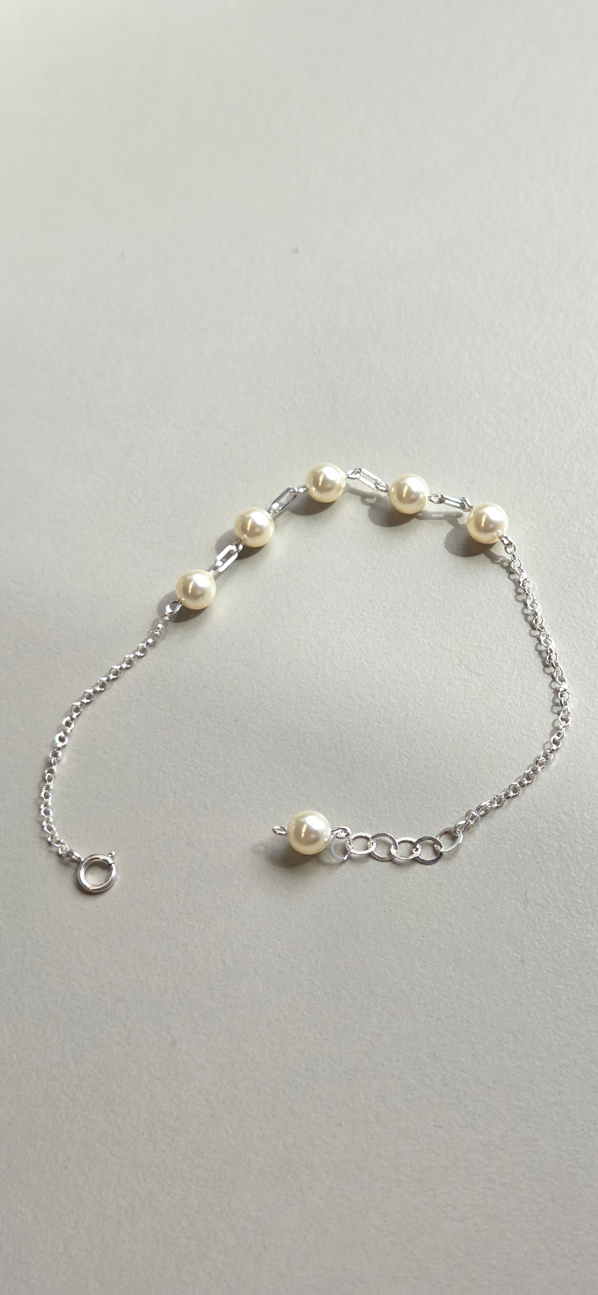 Pulsera Armonía de Perlas Plata
