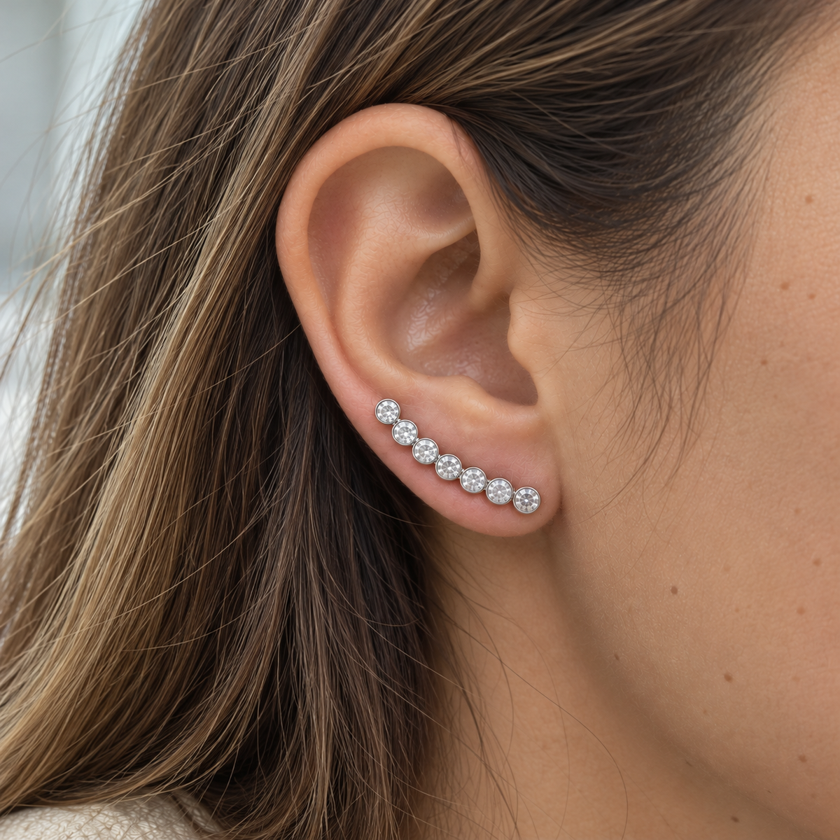 Aros Trepadores Circones Plata