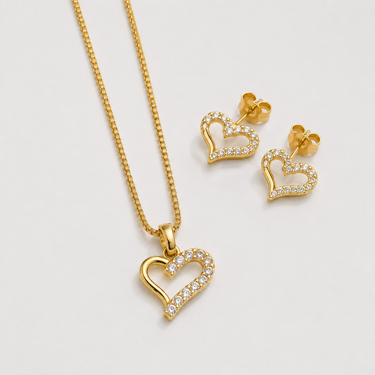 Conjunto Niña Lovely Baño de Oro 18k