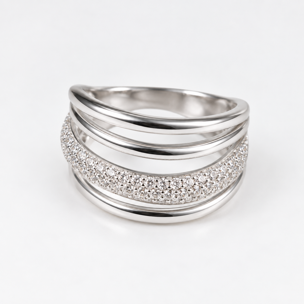 Anillo Trama Plata