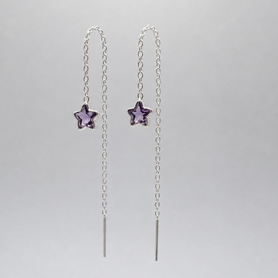 Aros mini star chain plata