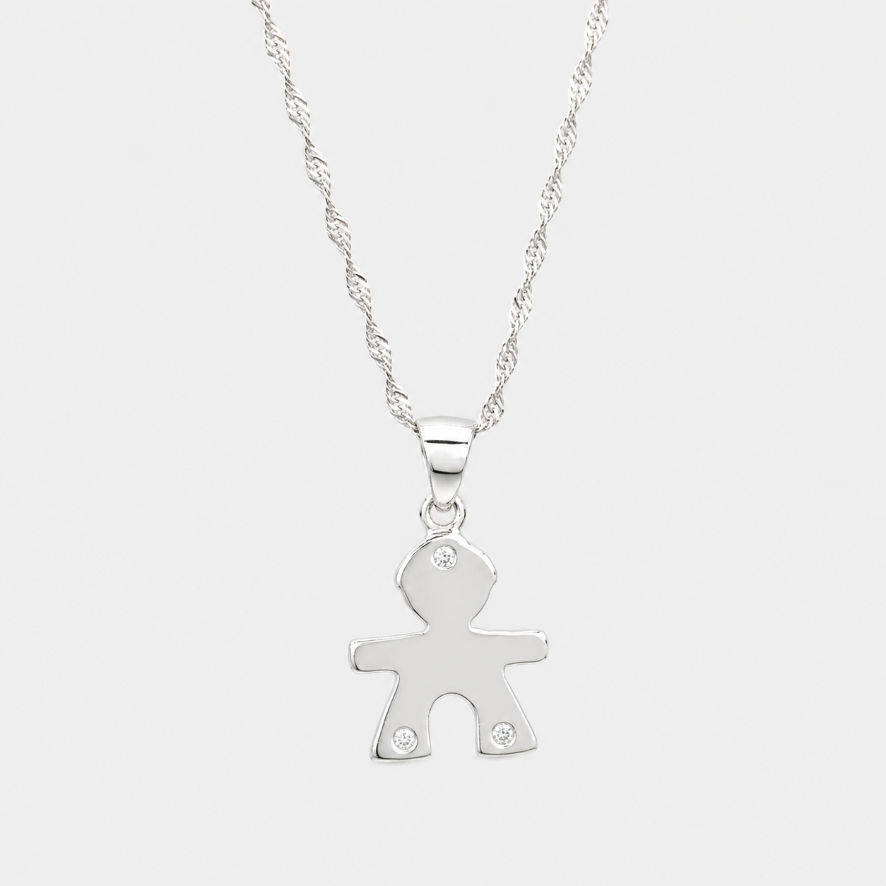 Collar mi Niño Circones Plata