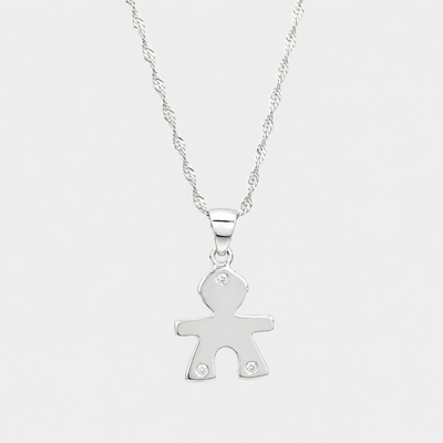 Collar mi Niño Circones Plata