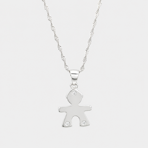 Collar mi Niño Circones Plata