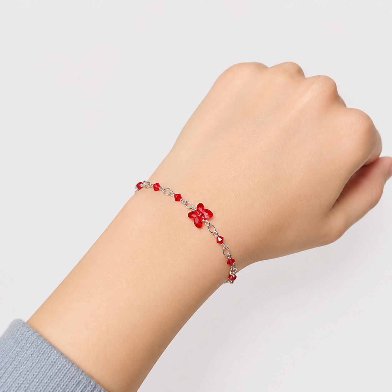 Pulsera Alas Protectoras plata Swarovski