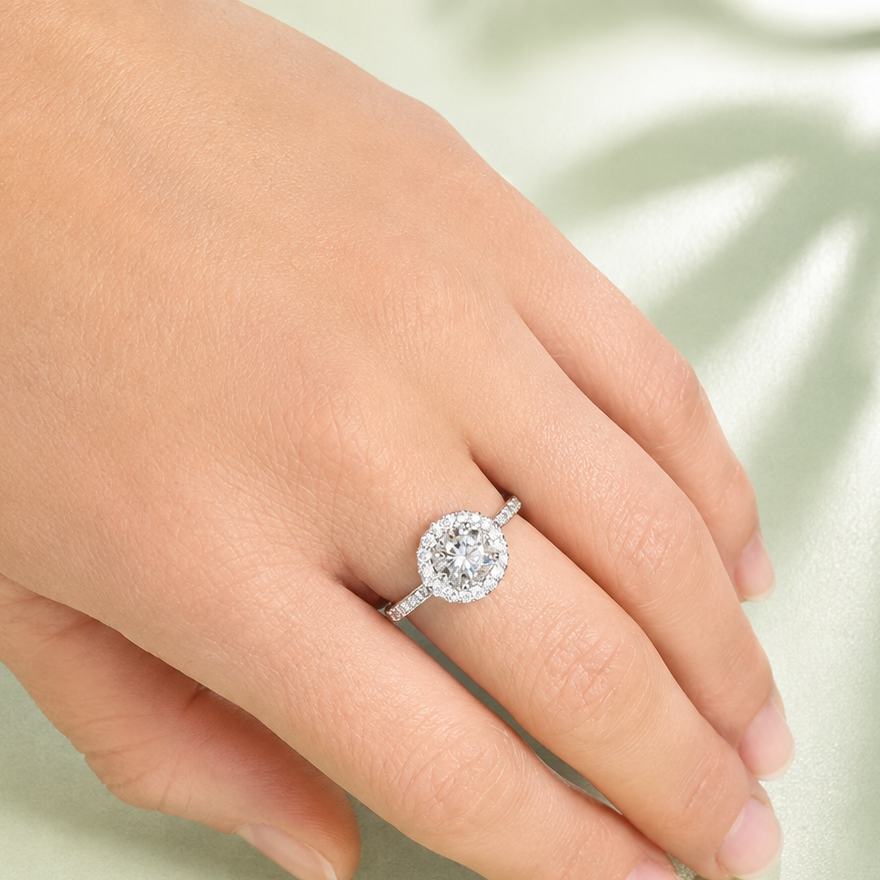 Anillo Solitario Florencia Moissanita