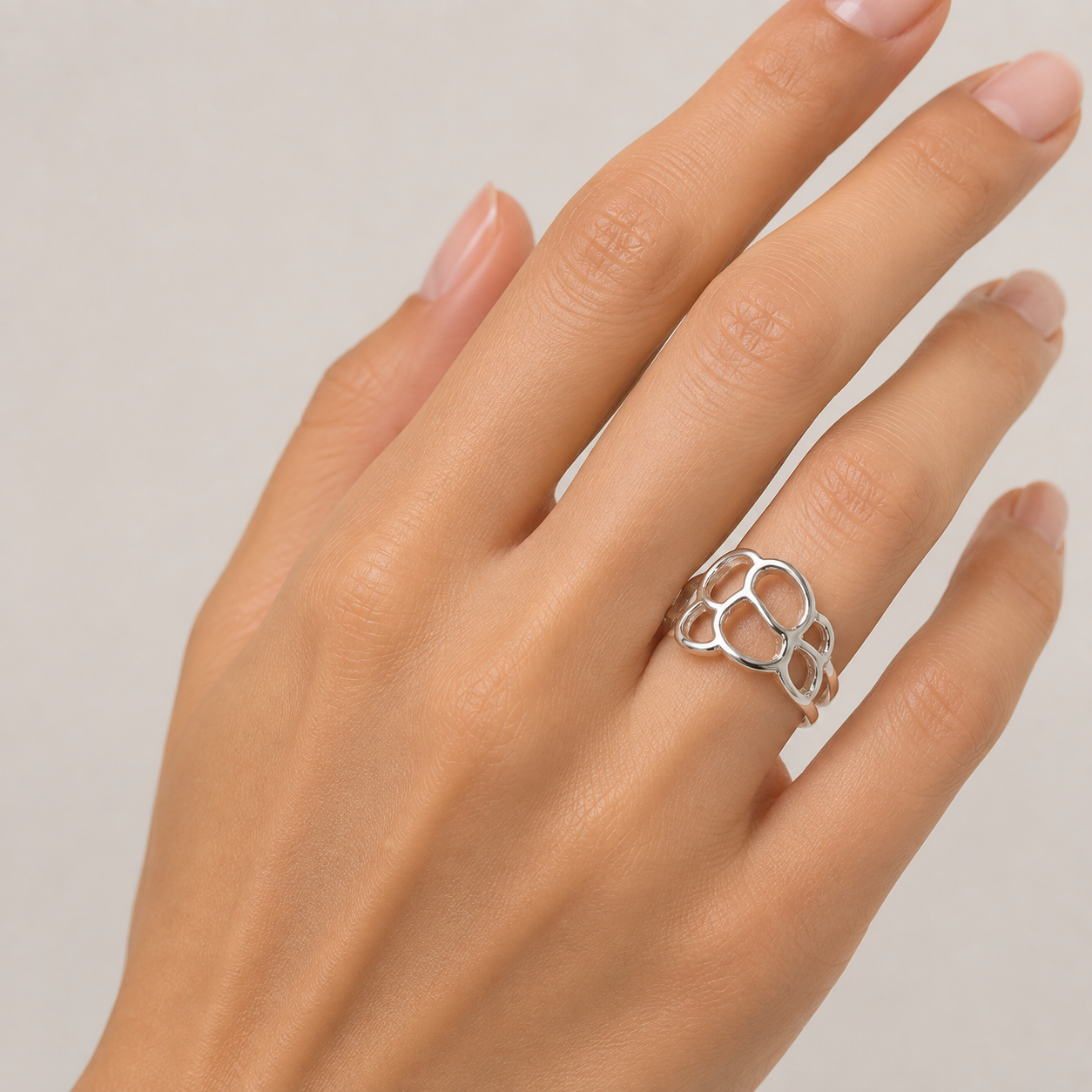 Anillo Laberinto Plata