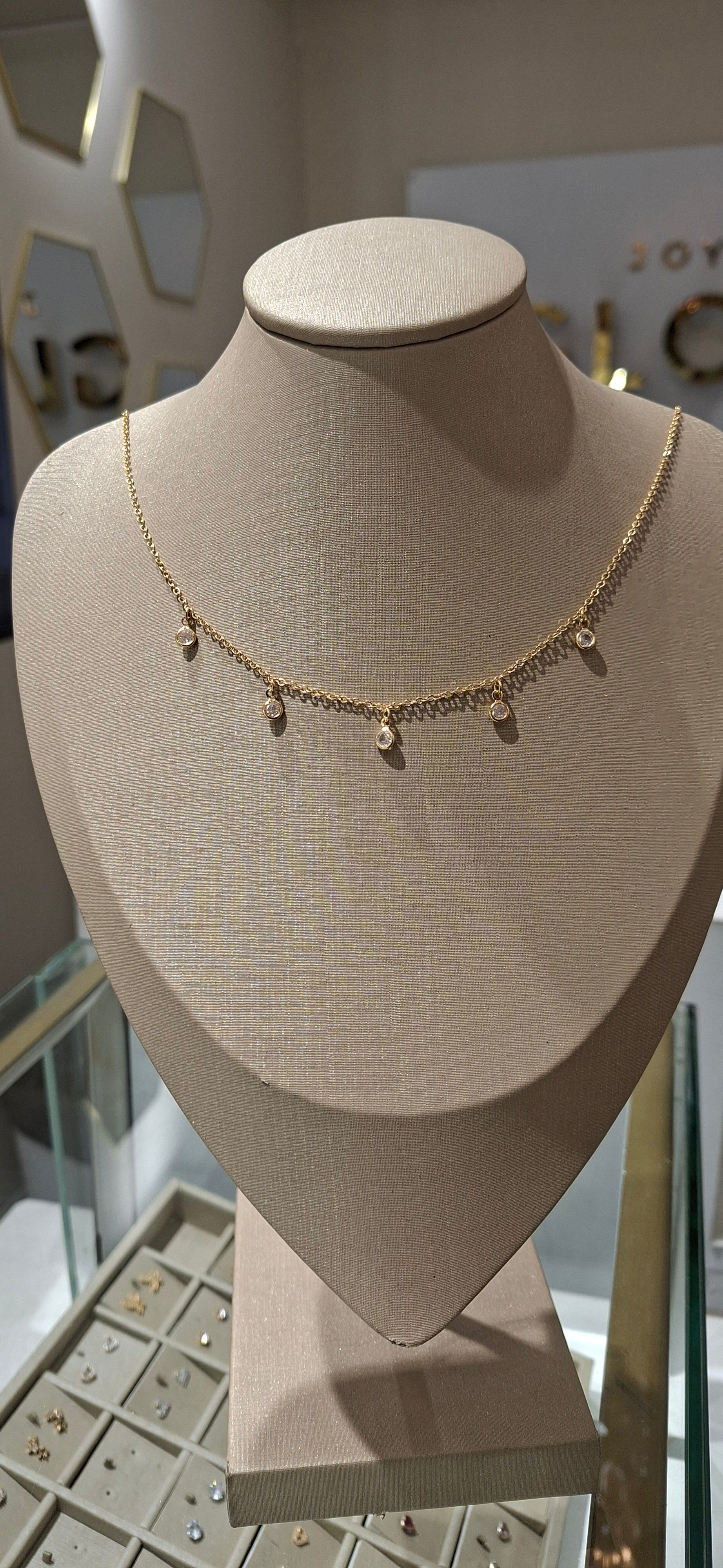 Collar Olivia Baño de Oro 18k