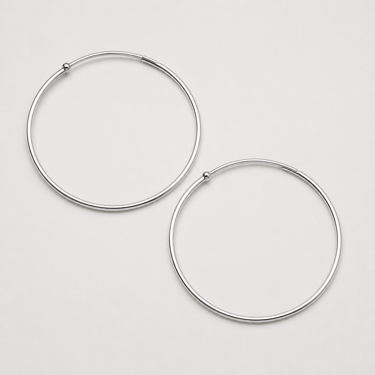 Aros argolla 40 mm plata