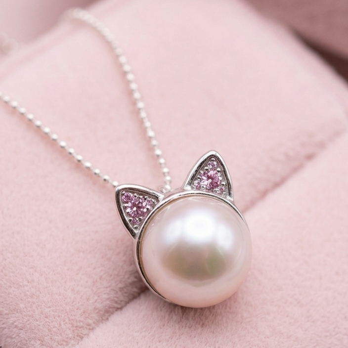 Collar Kitty Cat Plata