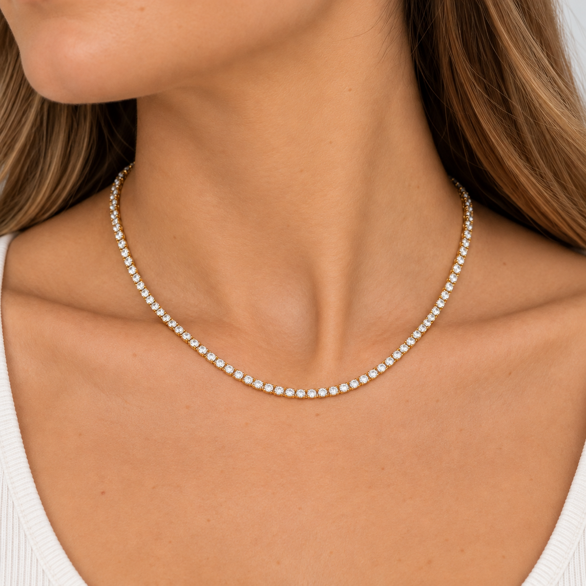 Collar Tenis Oro