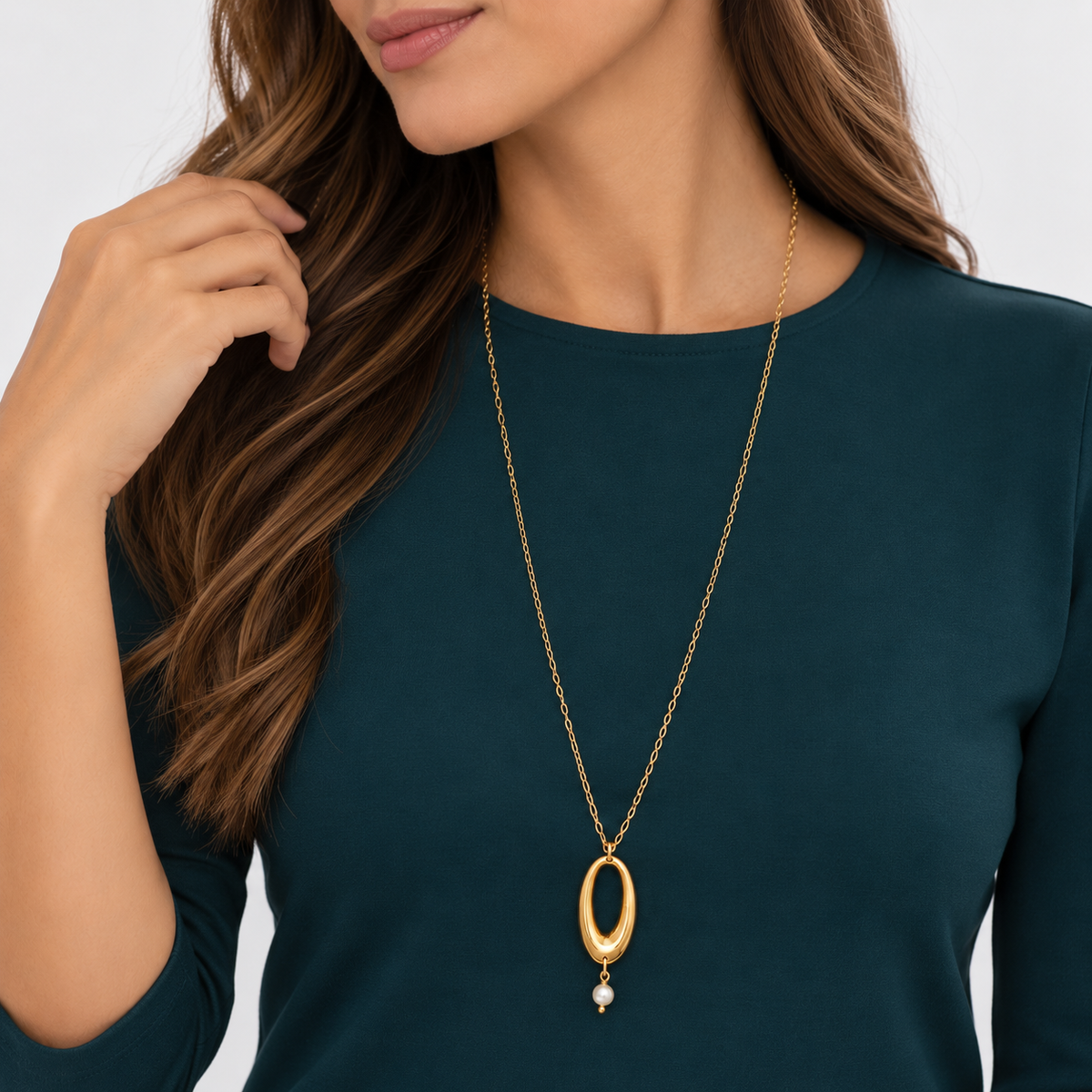 Collar Aurelia Perla Oro