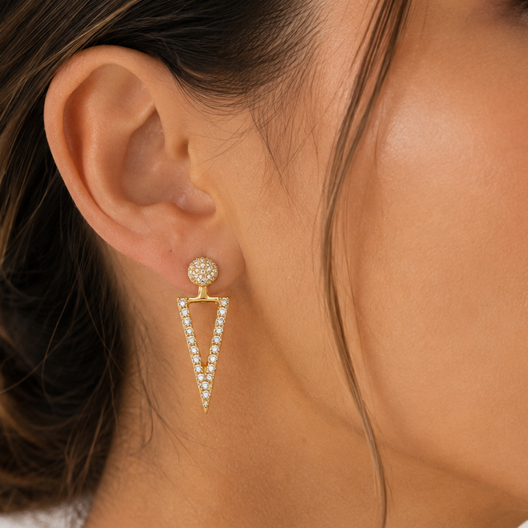 Aros Artemisa Baño de Oro 18k
