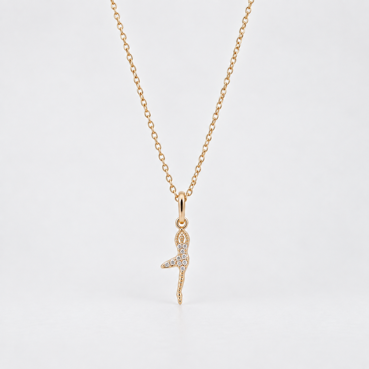 Collar Bailarina Luz Oro