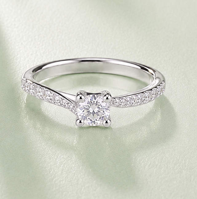 Anillo Solitario Elisa Moissanita