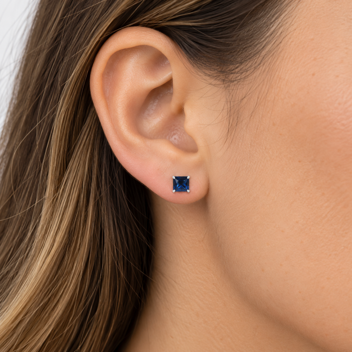 Aros cuadrados azul 6 mm