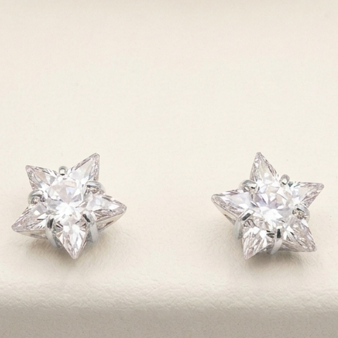 Aros Punto Luz Estrella Plata Grande