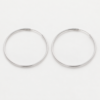 Aros argolla 55 mm plata