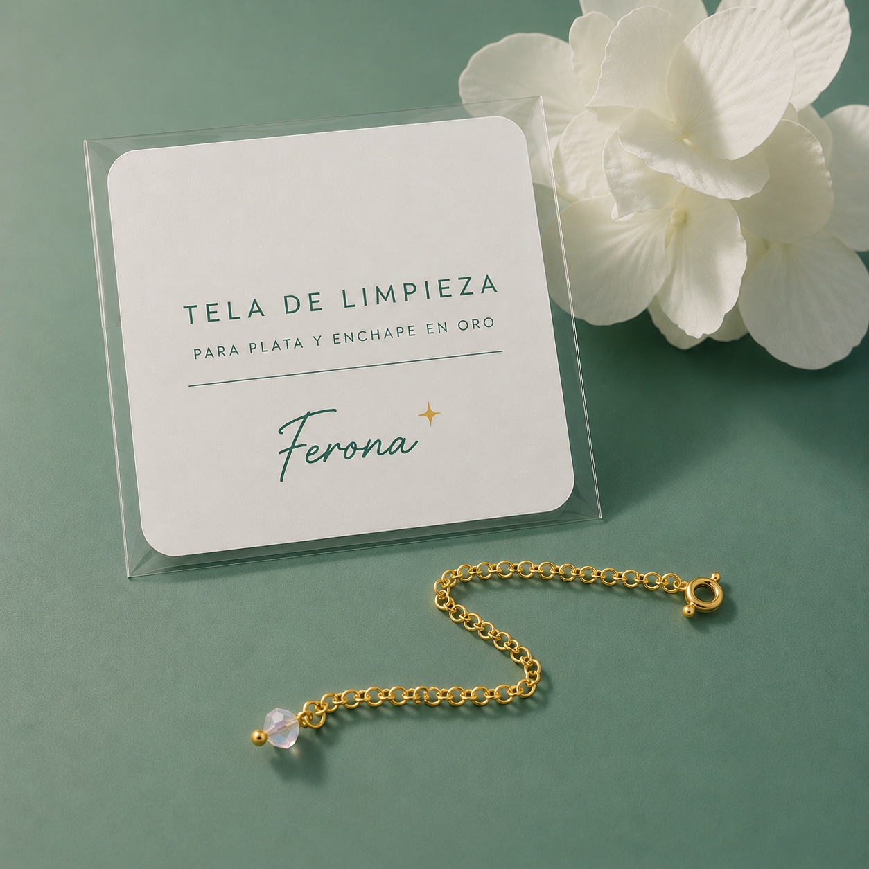 Kit alargue extensor Oro + Tela limpieza