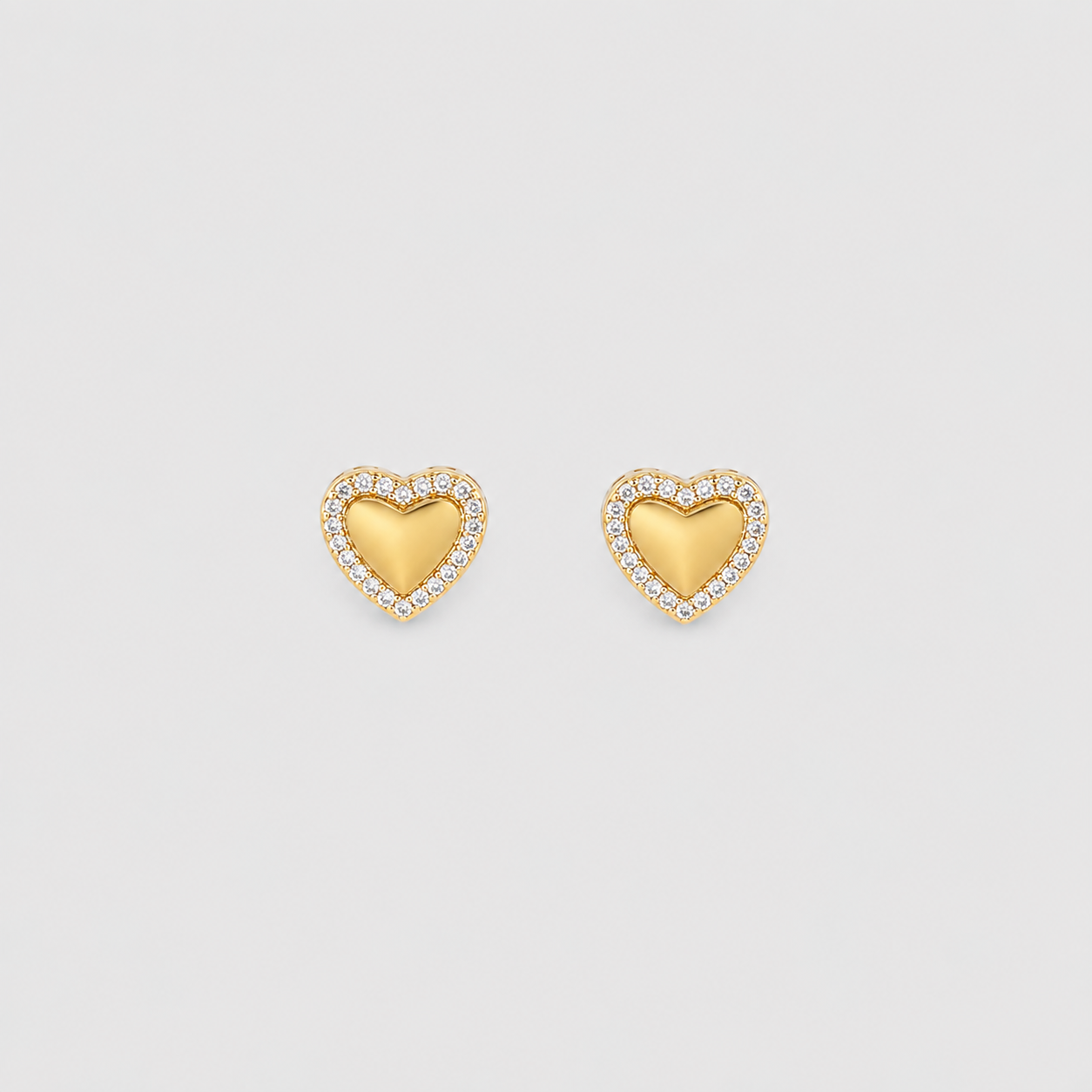 Aros tú y yo corazón Oro