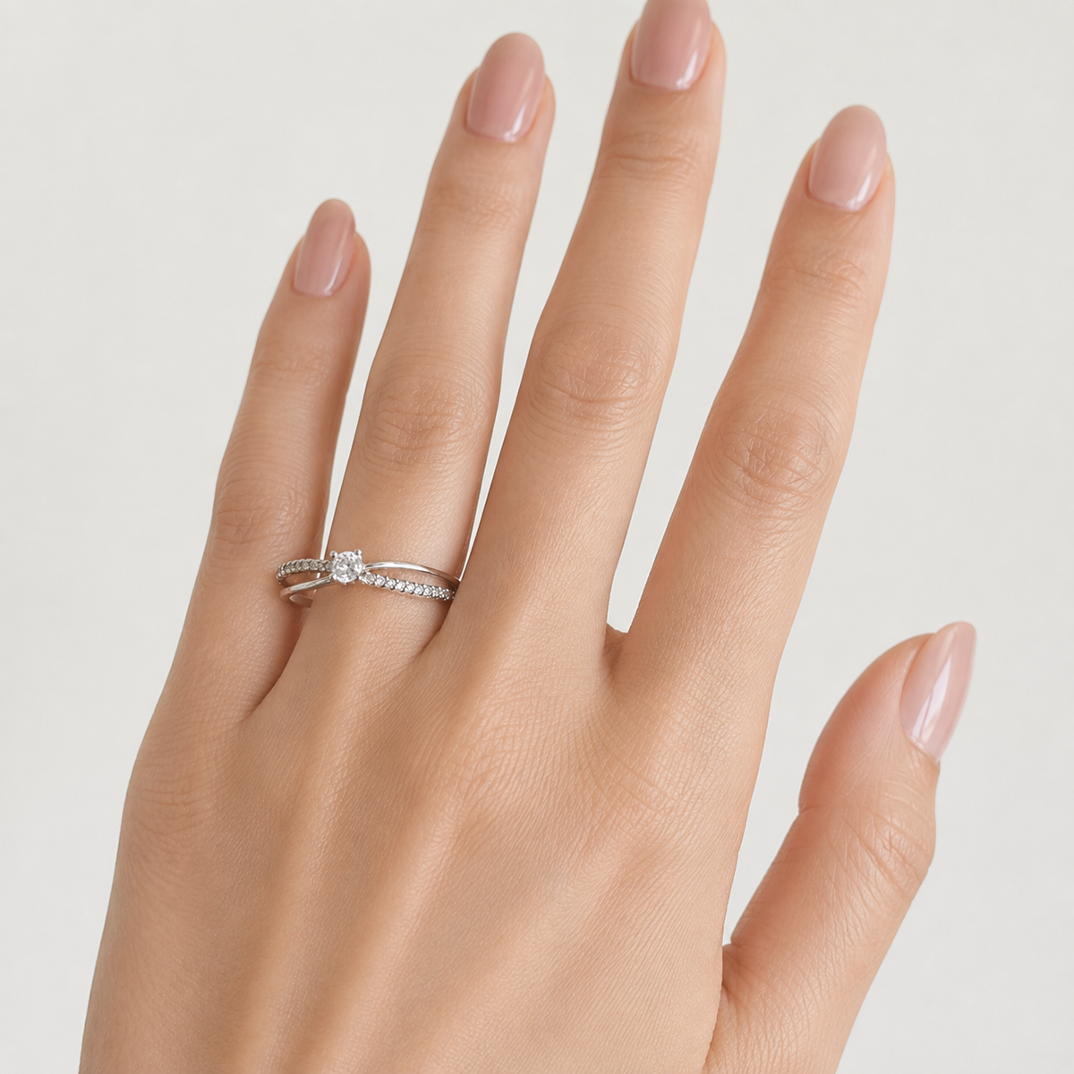 Anillo Solitario Eclipse Plata 925