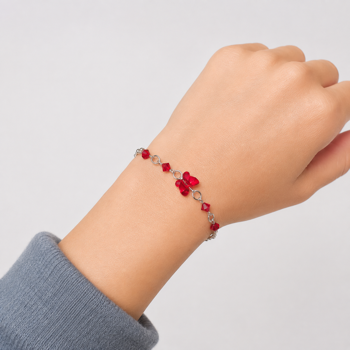Pulsera Alas Protectoras plata Swarovski